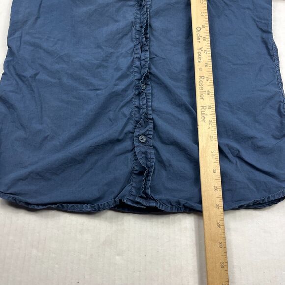 Diesel Men’s Casual Utility Button Shirt Distressed Blue Long Sleeve Grunge S - Picture 6 of 10